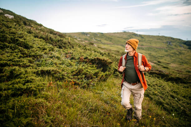 istock Senior Hiker in Mountains 1270808011