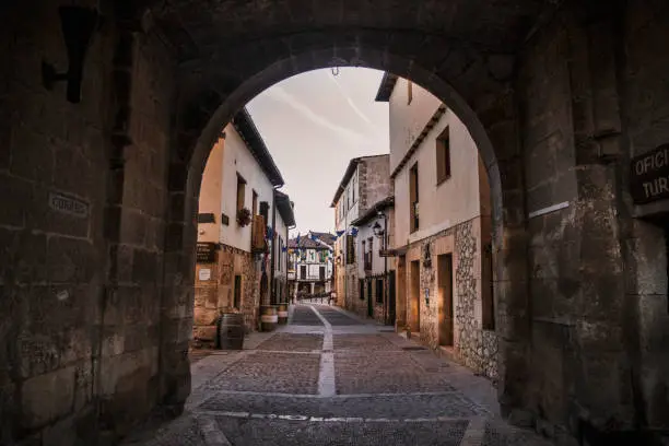Photo of Streets of Covarrubias, a famous village in Burgos (Spain)