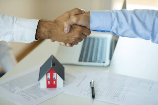 istock Handshakes with customer after contract signature 1270822203