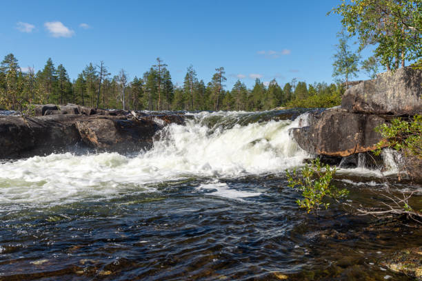 istock Trollforsen rapid in Pite river in the Northern Sweden. 1270827021