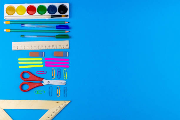 istock School supplies on desk. 1270828745