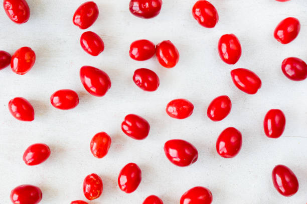 Cornus and dogberry close-up, food photography