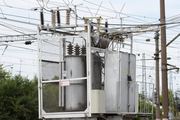 istock Street electric transformer. Supply system 1270840260
