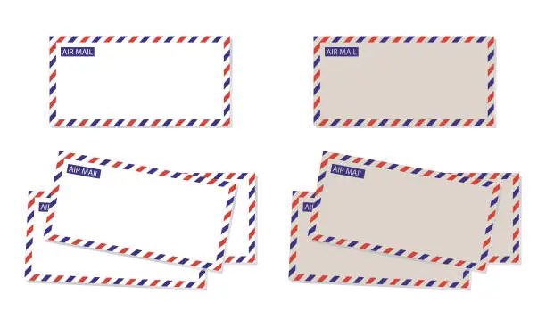 Vector illustration of Air mail