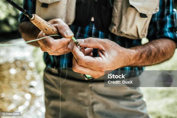 Fly Fishing Stock Photo - Download Image Now - Fishing, Fly-fishing, Close-up