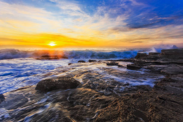 istock Sea TB Rocks dawn foam 1270864872