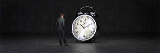 istock Businessman and the time concept. 3d rendering 1270869097