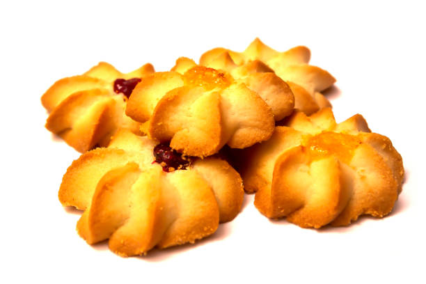 istock cookies dried on a white background, sweet pastries 1270871561