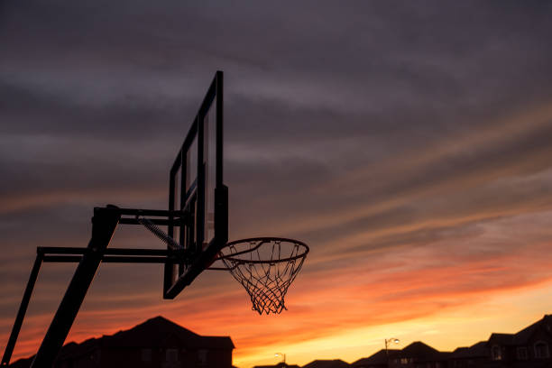 istock Basketball backboard and  hoop rim 1270873263