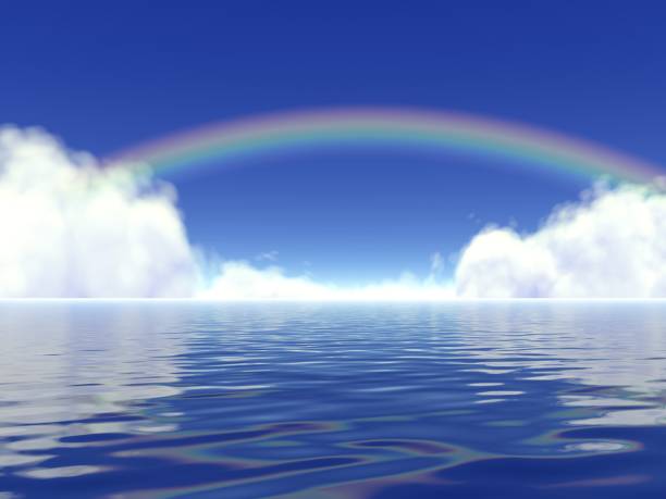 istock Fantastic landscape of Clouds and Rainbow 1270876061