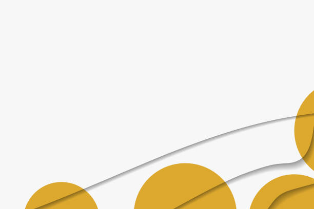 istock Abstract background with colorful paper cut shapes. Design for poster, banner, card. White and yellow abstract round illustration. 3D paper images with a subtle blend of bright colors. Copy space. 1270878992