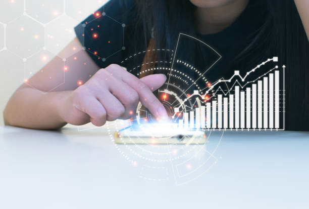 istock Business people are using innovative technology. Mixed media, digital concepts and computer whit phone. 1270881381
