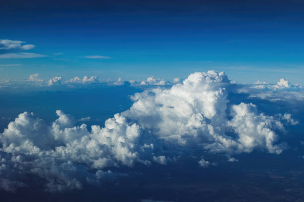 istock big cloud over big city under blue sky, photo may has some noise 1270883633