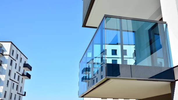 istock Architectural details of modern apartment building. 1270904902