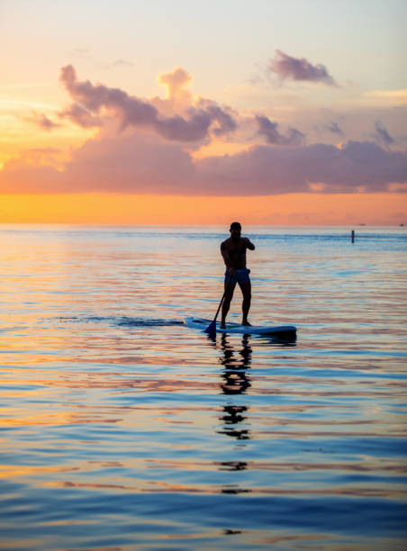 istock Hispanic man in his late 40s paddle boarding in the Florida Keys 1270906230