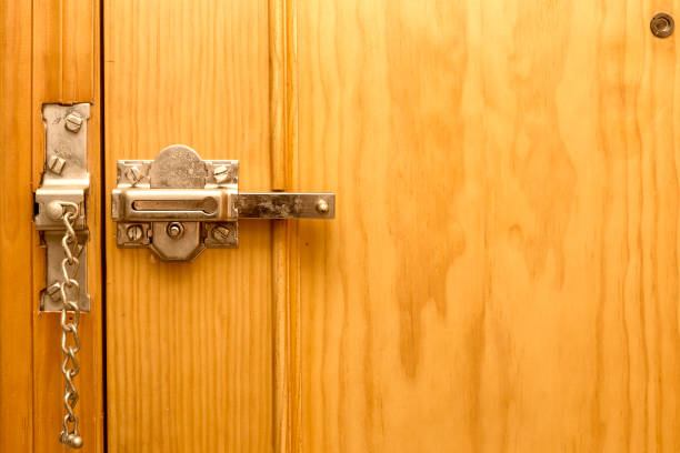 istock security lock on a wooden door in an apartment 1270910321