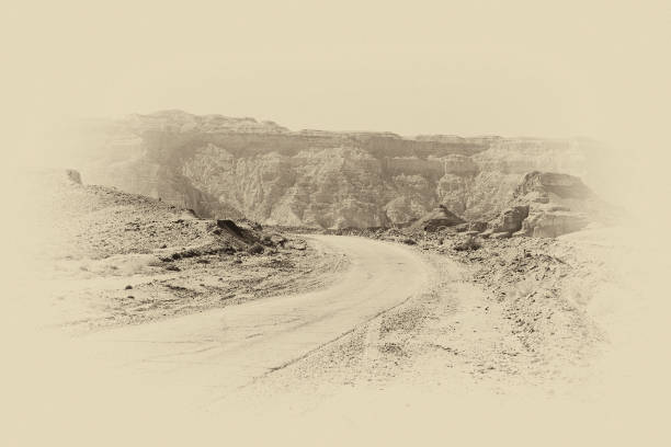 istock Stone desert in black and white 1270914067