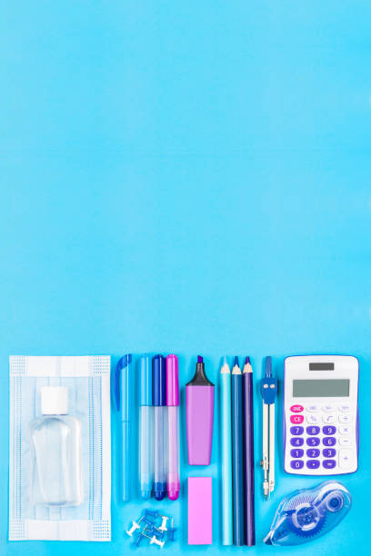 istock Office or School stationary with copy space 1270915135