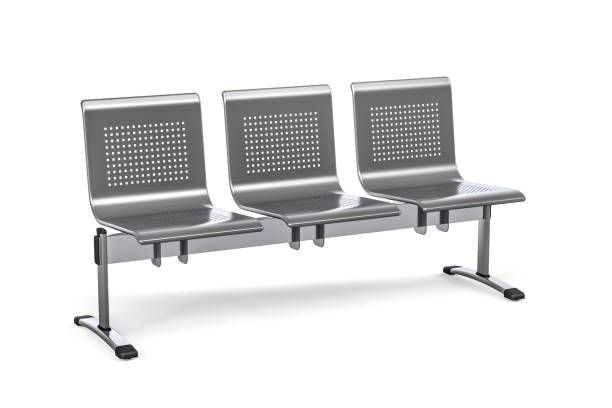 istock Metal public seats 1270917781