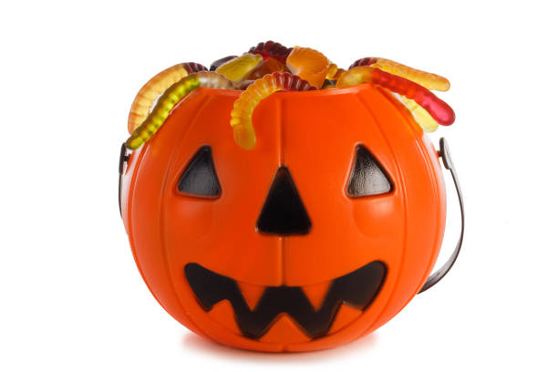 istock Halloween Jack o Lantern candy collector 1270921731