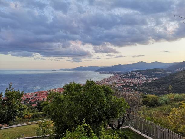 istock Panorama view, mountain and sea 1270925686