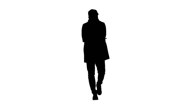 istock Silhouette Handsome, attractive, glad, positive in fashinable clothes having a great idea. Bingo 1270946295