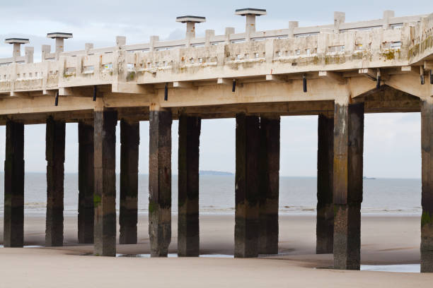 Pier into North Sea in Blankenberge
