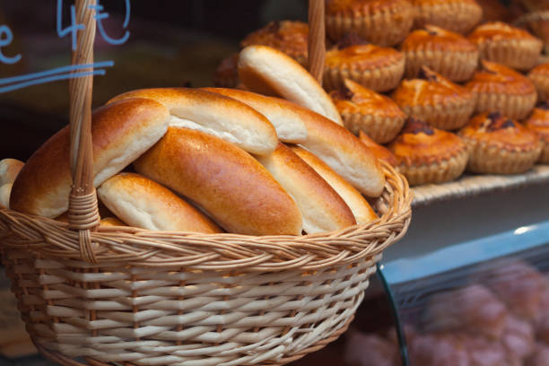 Small round breads with olives.