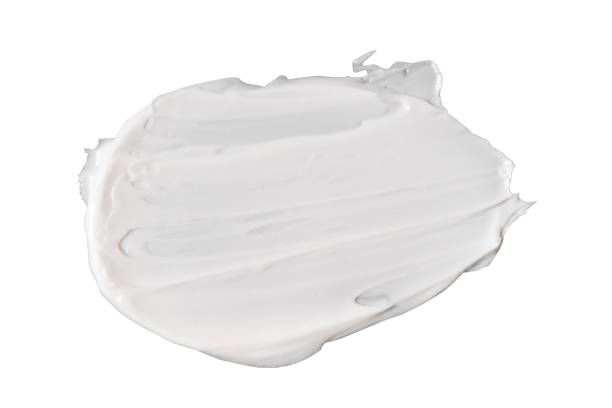 istock white cosmetic face cream texture on white background 1270953088
