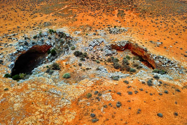 Collapse of the rock in the desert