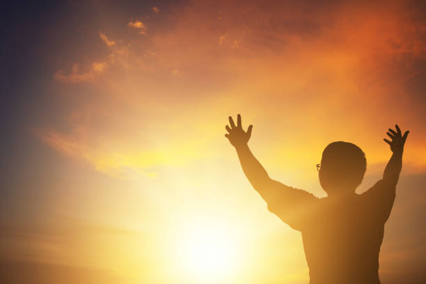 istock Human hands open palm up worship. Eucharist Therapy Bless God Helping Repent Catholic Easter Lent Mind Pray. Christian Religion concept background. fighting and victory for god 1270958228