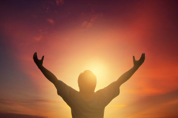 istock Human hands open palm up worship. Eucharist Therapy Bless God Helping Repent Catholic Easter Lent Mind Pray. Christian Religion concept background. fighting and victory for god 1270958236