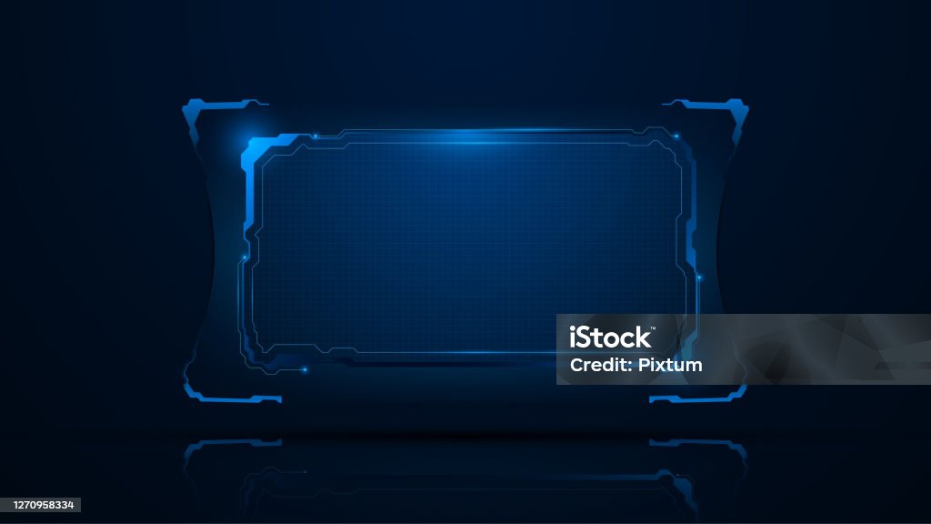 Abstract Tech Frame Abstract Sci Fi Tech Concept Frame Template Design Background Stock ...