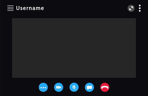 Video Call Editable Video Call Screen Template Screen For Video Call Applications For ...