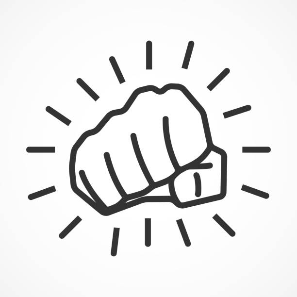 vektorbild eines stempels. - fingerknöchel stock-grafiken, -clipart, -cartoons und -symbole