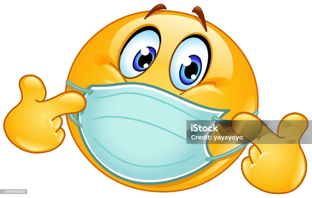 deken Marxistisch salon Pointing At Himself Emoticon With Medical Mask Stock Illustration -  Download Image Now - Protective Face Mask, Emoticon, Anthropomorphic Smiley  Face - iStock