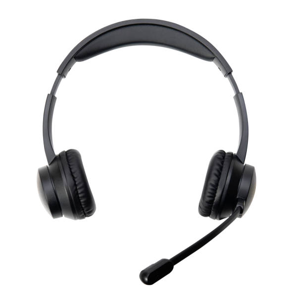 headset headset with clipping path. hands free device stock pictures, royalty-free photos & images