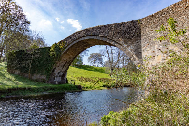 brig o' doon, alloway, ayrshire, schottland - ayrshire stock-fotos und bilder