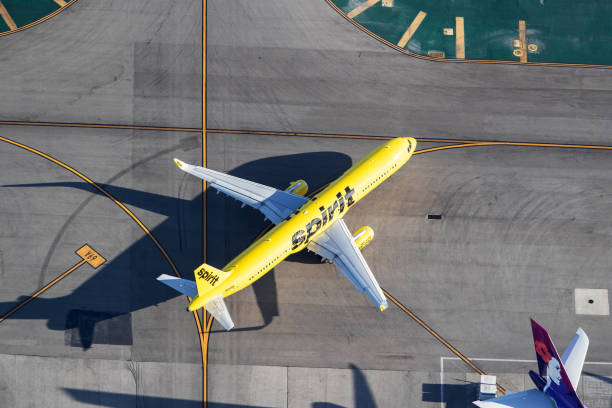 spirit airlines airbus a321 - wing airplane boeing 737 jet foto e immagini stock