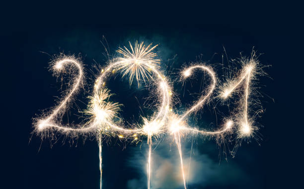 istock Sparkler Happy New Year 2021 With Fireworks 1270968731
