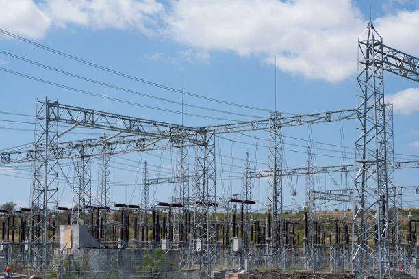 istock Power plant. Electrical sub-station 1270970360