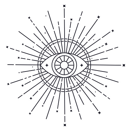 Open eye psychic symbol.