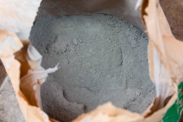 Cement powder in bag package Cement powder in bag package cement bag stock pictures, royalty-free photos & images