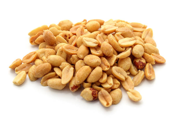 istock Pile of salted peanuts. 1270975543