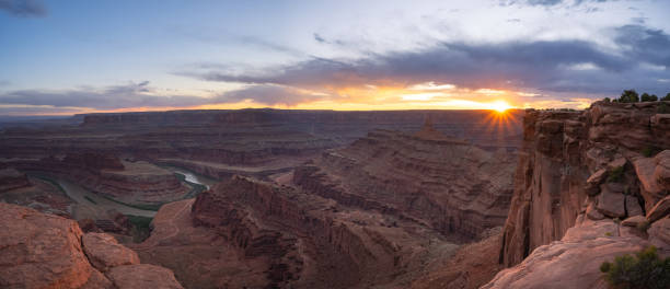 istock Panoramic sunset from Dead Horse Point in Moab Utah 1270976457