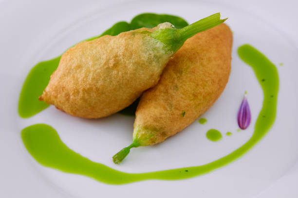 istock The Flowers deep fried zucchini. Shallow dof 1270982432