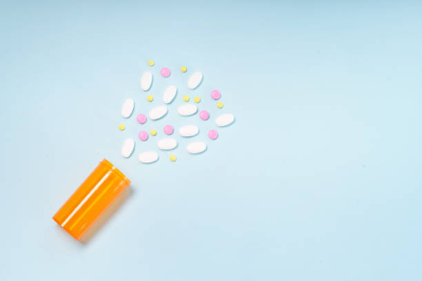 istock Healthcare concept on blue 1270992208