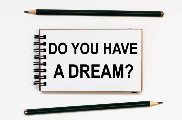 istock WHITE SPIRAL NOTEBOOK, TWO PENCILS WITH TEXT DO YOU HAVE A DREAM 1270997976