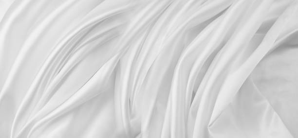 White silk fabric lines stock photo