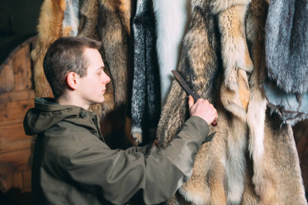 istock Young man comb the fur with a metal comb 1271008306